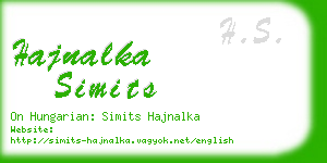 hajnalka simits business card